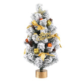 NNEDSZ Jingle Jollys Tabletop Christmas Tree 60CM Snowy Xmas Tree Tree Topper Ornaments