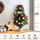 NNEDSZ Jingle Jollys Tabletop Christmas Tree 60CM LED Xmas Tree Tree Topper Ornaments