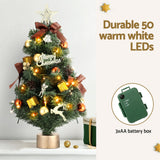 NNEDSZ Jingle Jollys Tabletop Christmas Tree 60CM LED Xmas Tree Tree Topper Ornaments