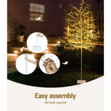 NNEDSZ 2.1M Christmas Tree 480 LED Solar Jingle Jollys