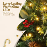 NNEDSZ Jingle Jollys Christmas Tree 1.5m 160 LED Xmas Tree Party Decorations 355 Tips