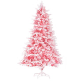 NNEDSZ Jingle Jollys Christmas Tree 1.8m Pink Xmas Tree Snowy Party Decor 810 Tips