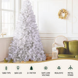 NNEDSZ Jingle Jollys Christmas Tree 2.1m 500 LED Xmas Tree Decorations White 1260 Tips