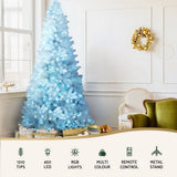 NNEDSZ Jingle Jollys Christmas Tree 2.1m RGB Remote Xmas Party Decorations 1310 Tips