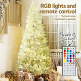 NNEDSZ Jingle Jollys Christmas Tree 2.1m RGB Remote Xmas Party Decorations 1310 Tips
