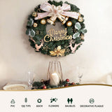 NNEDSZ Jingle Jollys Christmas Wreath 60CM Garland Flowers Baubles Party Decorations