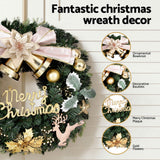 NNEDSZ Jingle Jollys Christmas Wreath 60CM Garland Flowers Baubles Party Decorations