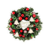 NNEDSZ Jingle Jollys Christmas Wreath 40CM Xmas Garland Baubles Ornaments Party Decor