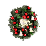 NNEDSZ Jingle Jollys Christmas Wreath 40CM Xmas Garland Baubles Ornaments Party Decor