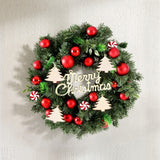 NNEDSZ Jingle Jollys Christmas Wreath 40CM Xmas Garland Baubles Ornaments Party Decor