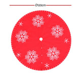 NNEDSZ Christmas Tree Skirt 120cm Snowflake Ornaments Party Decorations