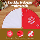 NNEDSZ Christmas Tree Skirt 120cm Snowflake Ornaments Party Decorations