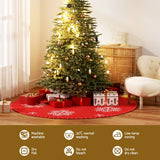 NNEDSZ Christmas Tree Skirt 120cm Snowflake Ornaments Party Decorations