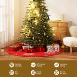NNEDSZ Christmas Tree Skirt 90cm Snowflake Ornaments Party Decorations