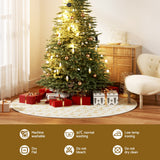 NNEDSZ Christmas Tree Skirt 120cm Snowflake Ornaments Xmas Decorations
