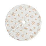 NNEDSZ Christmas Tree Skirt 90cm Snowflake Ornaments Xmas Decorations