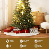 NNEDSZ Christmas Tree Skirt 90cm Snowflake Ornaments Xmas Decorations
