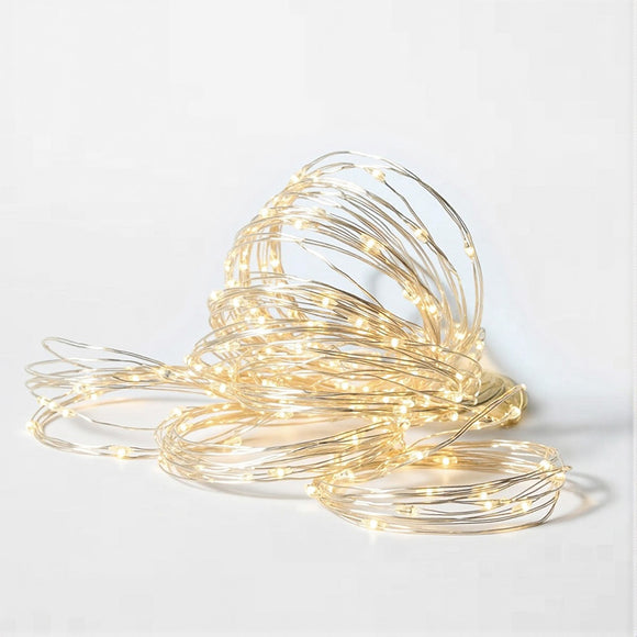 NNEDSZ Jingle Jollys 3X3M Christmas Lights Curtain String Light 300 LED Warm White