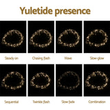 NNEDSZ Jingle Jollys 3X3M Christmas Lights Curtain String Light 300 LED Warm White