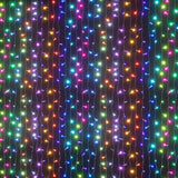NNEDSZ 6X3M Christmas Lights Curtain String Light 960 LED RGB Remote