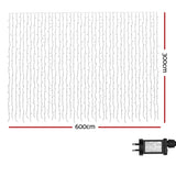 NNEDSZ 6X3M Christmas Lights Curtain String Light 960 LED RGB Remote