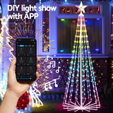 NNEDSZ 1.8M Christmas Tree 265 LED RGB Fairy Lights Jingle Jollys