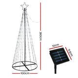 NNEDSZ 3.6M Christmas Tree LED Solar Warm Jingle Jollys