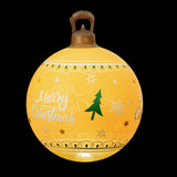NNEDSZ Christmas Inflatable Ball Led  60cm Decoration Giant Bauble Gold