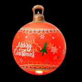 NNEDSZ Jingle Jollys Christmas Inflatable Ball 60cm Led Illuminated Xmas Decoration Red