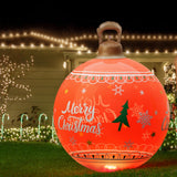 NNEDSZ Jingle Jollys Christmas Inflatable Ball 60cm Led Illuminated Xmas Decoration Red