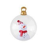 NNEDSZ Christmas Inflatable Ball 60cm Snowman Decoration Giant Bauble