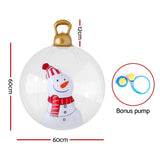 NNEDSZ Christmas Inflatable Ball 60cm Snowman Decoration Giant Bauble