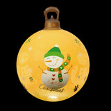 NNEDSZ Christmas Inflatable Ball Led 60cm Snowman Decoration Bauble Gold