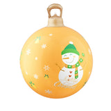NNEDSZ Christmas Inflatable Ball Led 60cm Snowman Decoration Bauble Gold