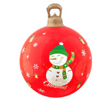 NNEDSZ Christmas Inflatable Ball Led 60cm Snowman Decoration Bauble Red