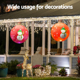 NNEDSZ Christmas Inflatable Ball Led 60cm Snowman Decoration Bauble Red