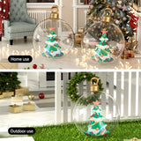 NNEDSZ Christmas Inflatable Ball 60cm Tree Decoration Giant Bauble Clear