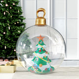NNEDSZ Christmas Inflatable Ball 60cm Tree Decoration Giant Bauble Clear