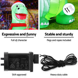 NNEDSZ Jingle Jollys Christmas Inflatable Dinosaur 1.8M Height LED Decorations Illuminated