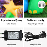 NNEDSZ Jingle Jollys Christmas Inflatable Dinosaur 1.86M Height LED Decorations Illuminated