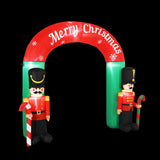 NNEDSZ Jingle Jollys Christmas Inflatable Archwary Nutcracker 3M Illuminated Decorations