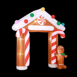 NNEDSZ Christmas Inflatable Archwary Ginger 2.8M Illuminated Decorations