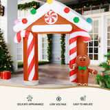 NNEDSZ Christmas Inflatable Archwary Ginger 2.8M Illuminated Decorations