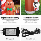 NNEDSZ Christmas Inflatable Archwary Ginger 2.8M Illuminated Decorations