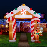 NNEDSZ Christmas Inflatable Archwary Ginger 2.8M Illuminated Decorations