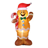 NNEDSZ Jingle Jollys Christmas Inflatable Gingerbread Man 1.5M Height LED Decorations Illuminated