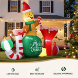 NNEDSZ Jingle Jollys Christmas Inflatable Gingerman Joy 3M Long Outdoor Decorations Illuminated