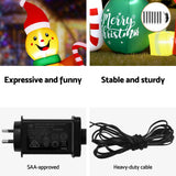 NNEDSZ Jingle Jollys Christmas Inflatable Gingerman Joy 3M Long Outdoor Decorations Illuminated