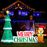 NNEDSZ Jingle Jollys Christmas Inflatable Gingerbread Man Tree LED Illuminated Decorations