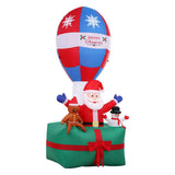 NNEDSZ Jingle Jollys Christmas Inflatable Santa in Ballon 2.8M Height LED Decorations Illuminated